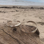 Load image into Gallery viewer, Large Silver Hammered Hoops-Jenstones Jewelry
