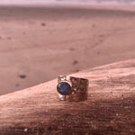 Load image into Gallery viewer, Labradorite Oval Hammered Ring-Jenstones Jewelry
