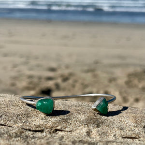 Emerald Wrap Cuff-Jenstones Jewelry