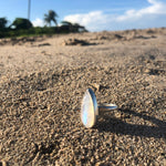 Load image into Gallery viewer, Rainbow Moonstone Tear Ring-Jenstones Jewelry
