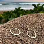 Load image into Gallery viewer, Hammered Swirl Gold Plate over Bronze-Jenstones Jewelry
