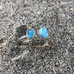 Load image into Gallery viewer, Opal Larimar Wrap Ring-Jenstones Jewelry

