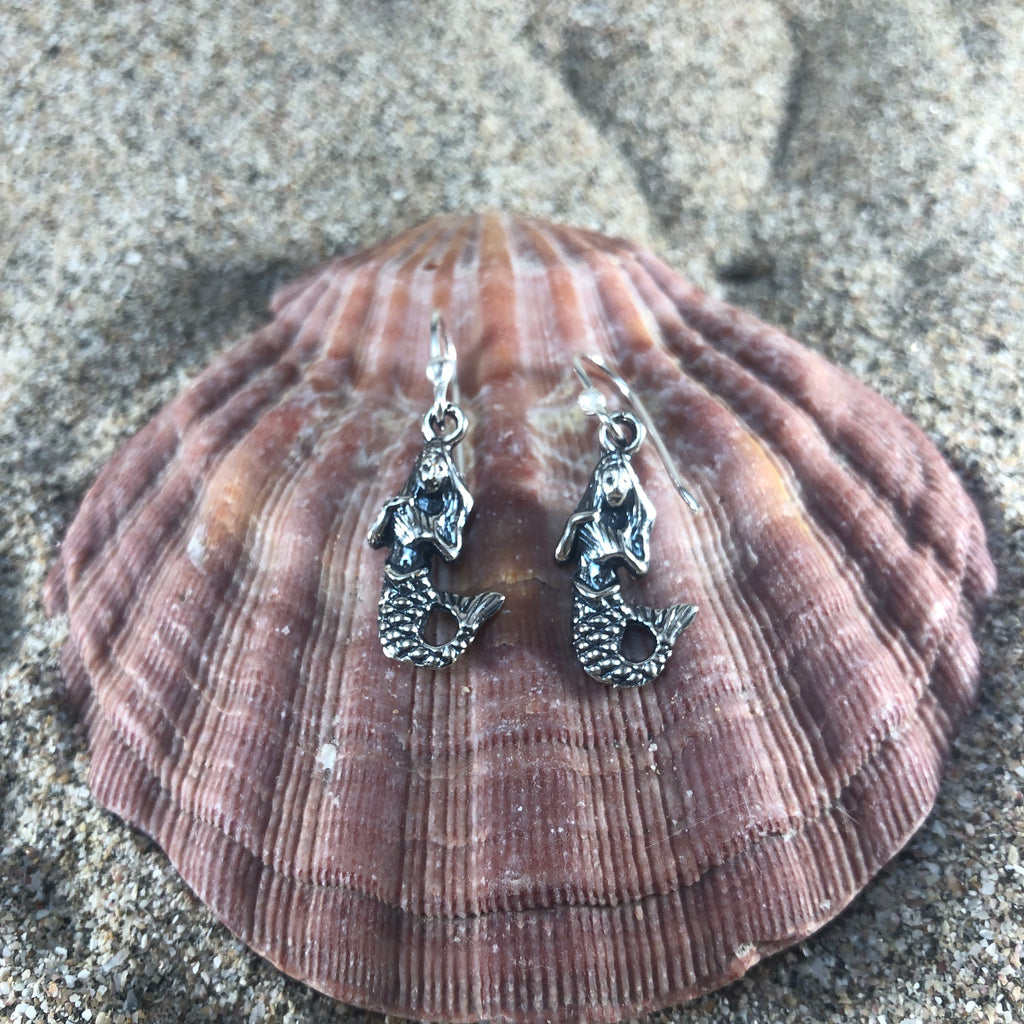 Mermaid Earrings Sterling-Jenstones Jewelry