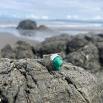 Load image into Gallery viewer, Emerald Ring Raw Sterling Size 8-Jenstones Jewelry
