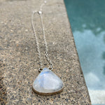 Load image into Gallery viewer, Moonstone Tear Drop Necklace Large-Jenstones Jewelry

