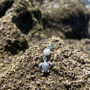 Sea Turtle & Pearl Pendant-Jenstones Jewelry