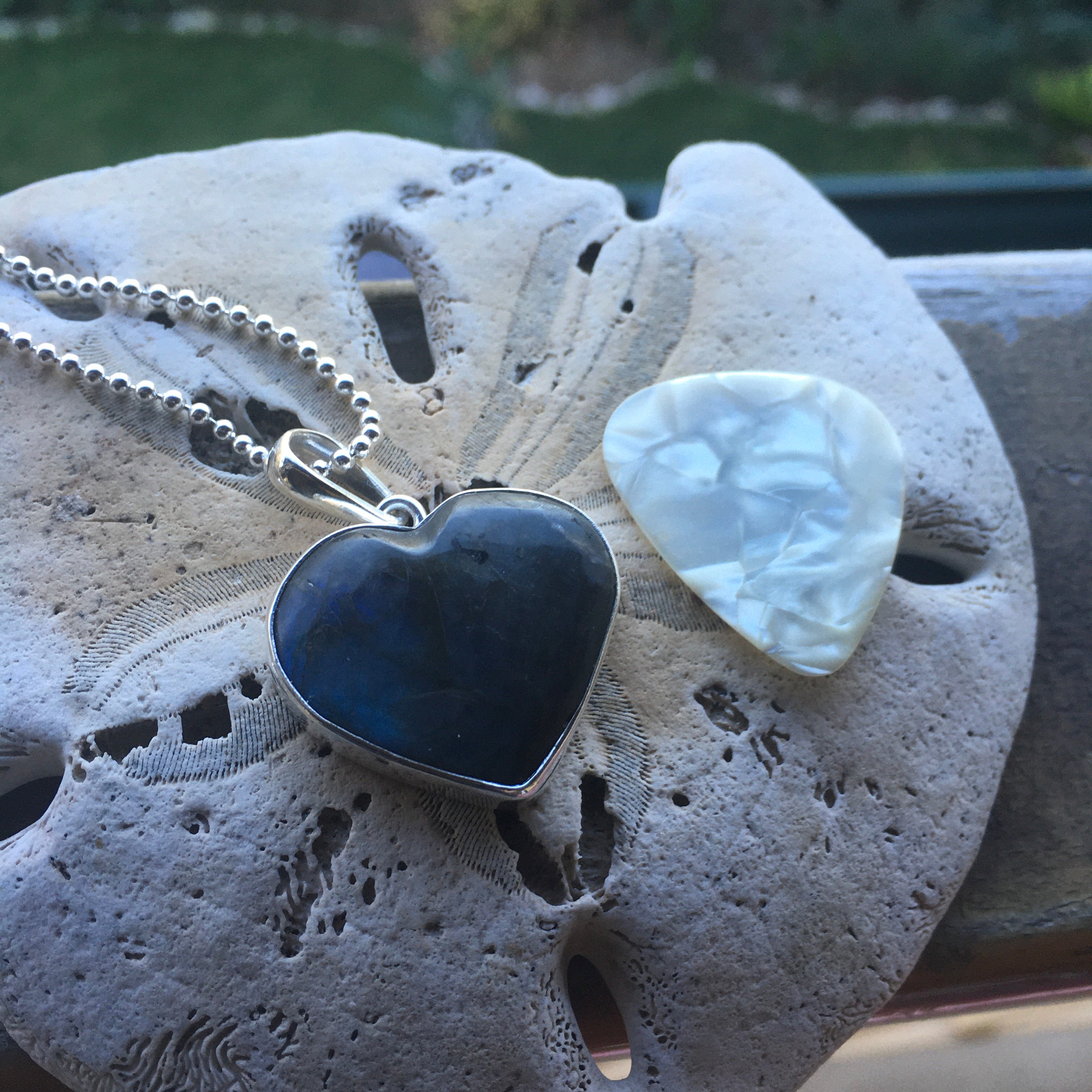 Labradorite Heart Pendant-Jenstones Jewelry