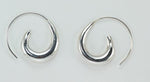 Load image into Gallery viewer, sterling silver wave hoops
